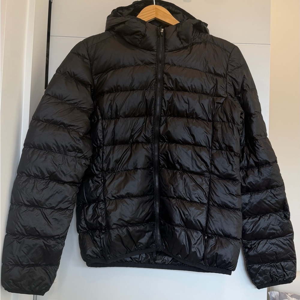 TNA Black Hooded Puffer Jacket